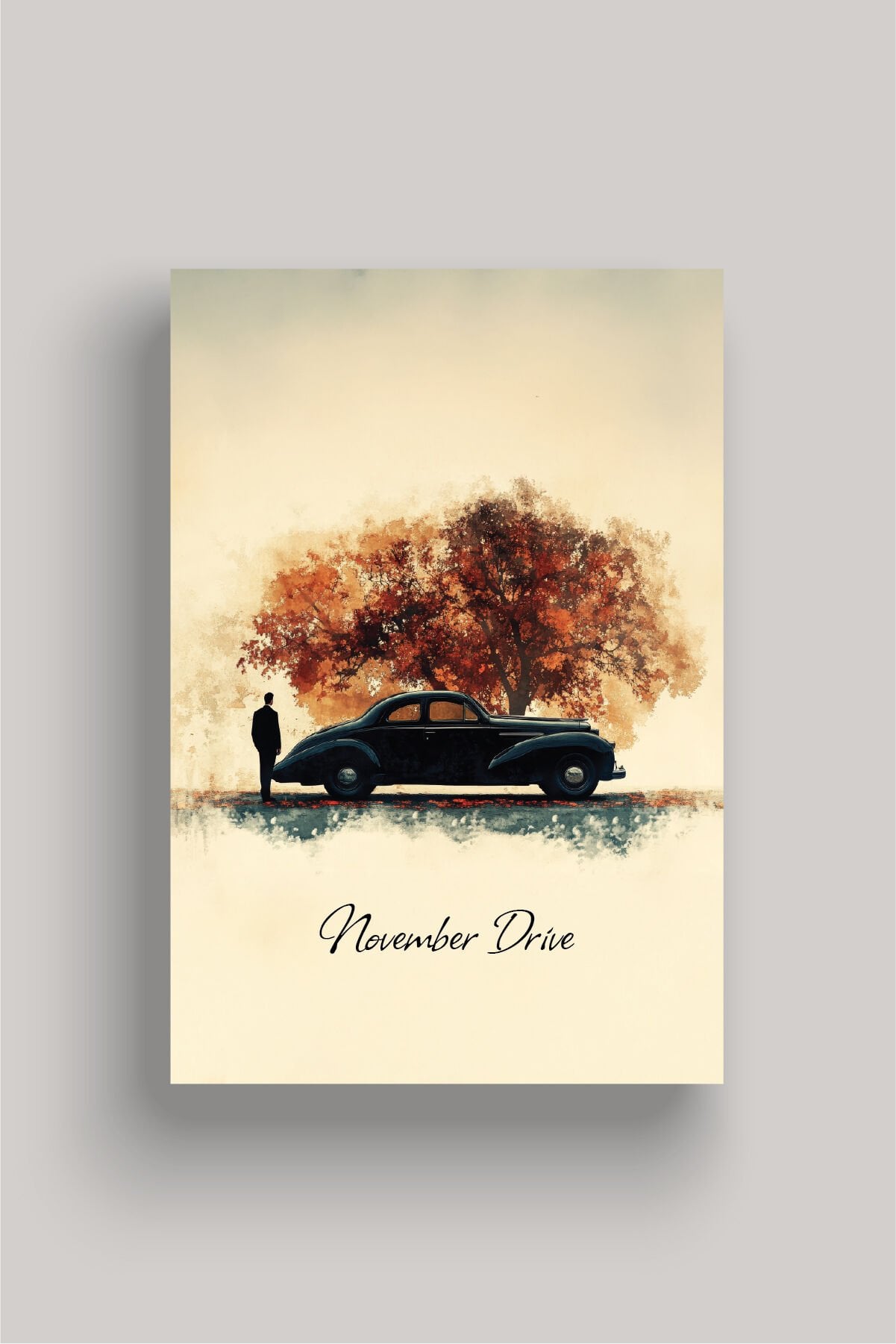 Nostaljik Klasik Otomobil Poster Modelleri - Klasik Seri 3 50x70 cm - Model 4 - 150 gr