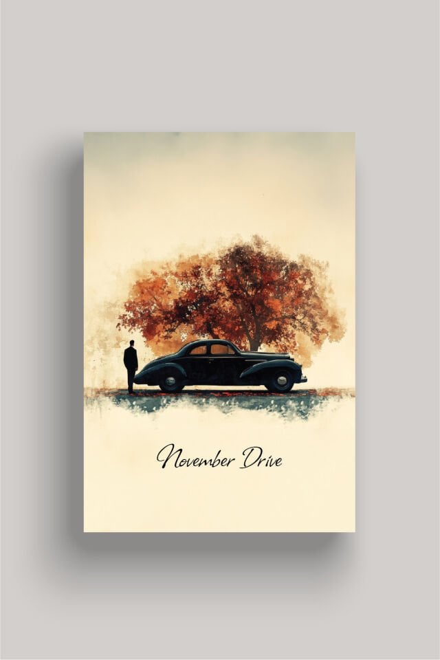 Nostaljik Klasik Otomobil Poster Modelleri - Klasik Seri 3 50x70 cm - Model 4 - 150 gr