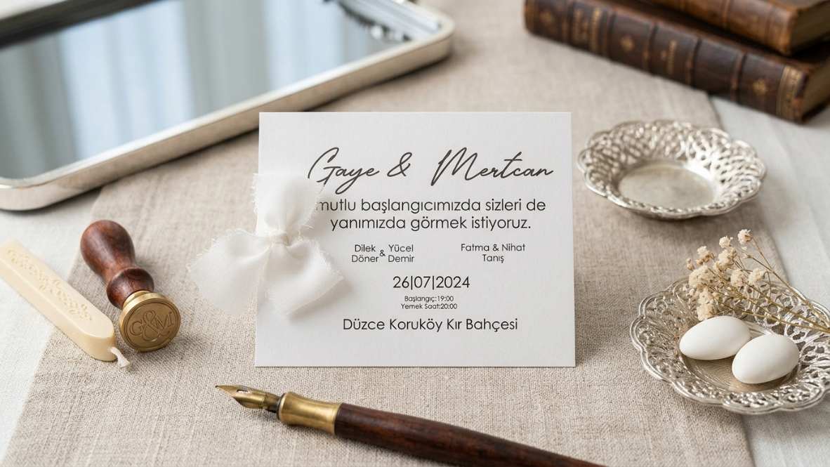 Küçük Ebat Davetiye
