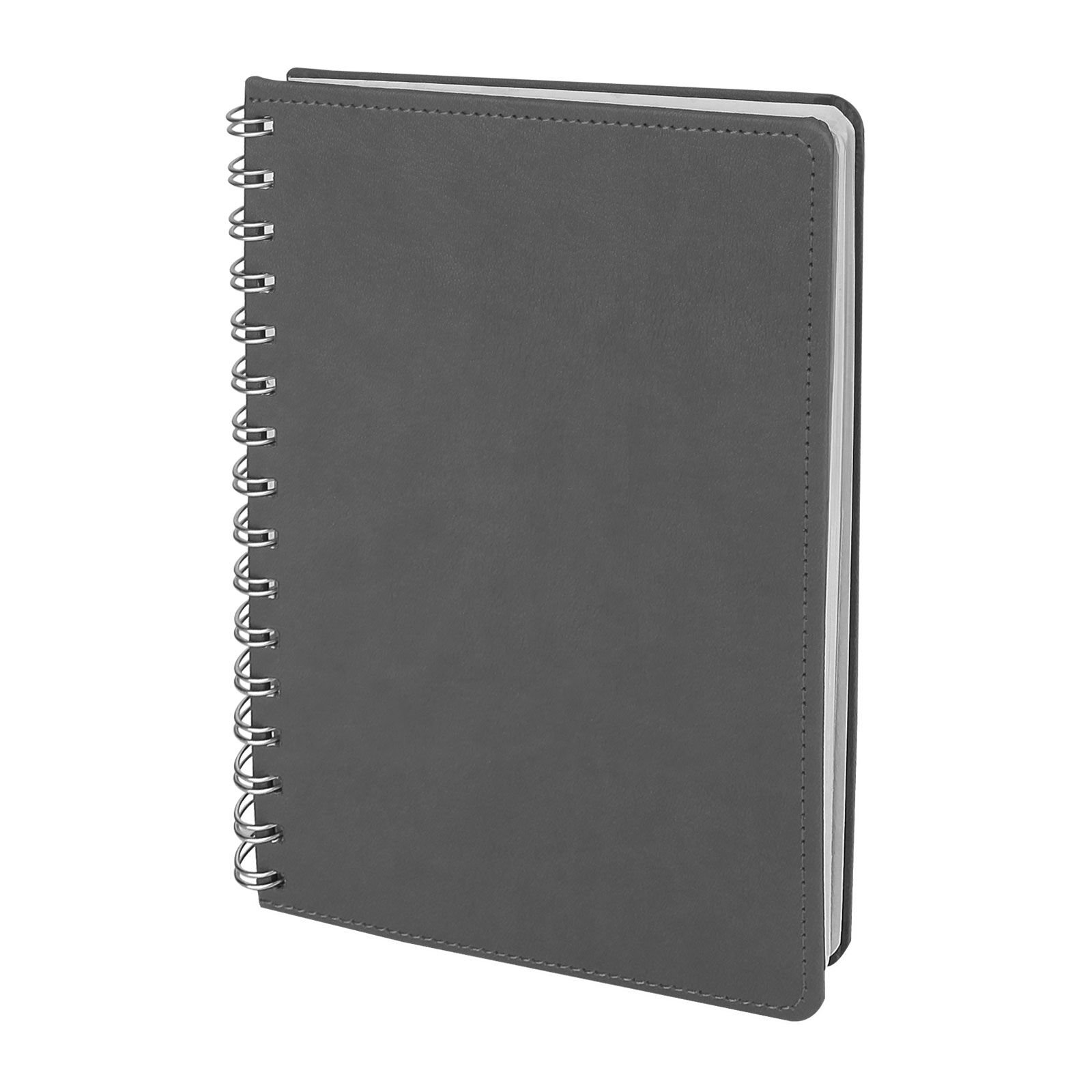 BATIKENT SİYAH SPİRALLİ TARİHSİZ DEFTER (15X21 CM) Gri