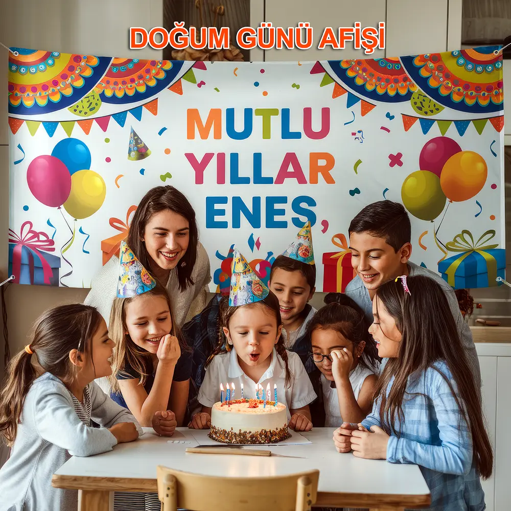 Kişiye Özel Doğum Günü Afişi & Branda Baskı | Giftcrea