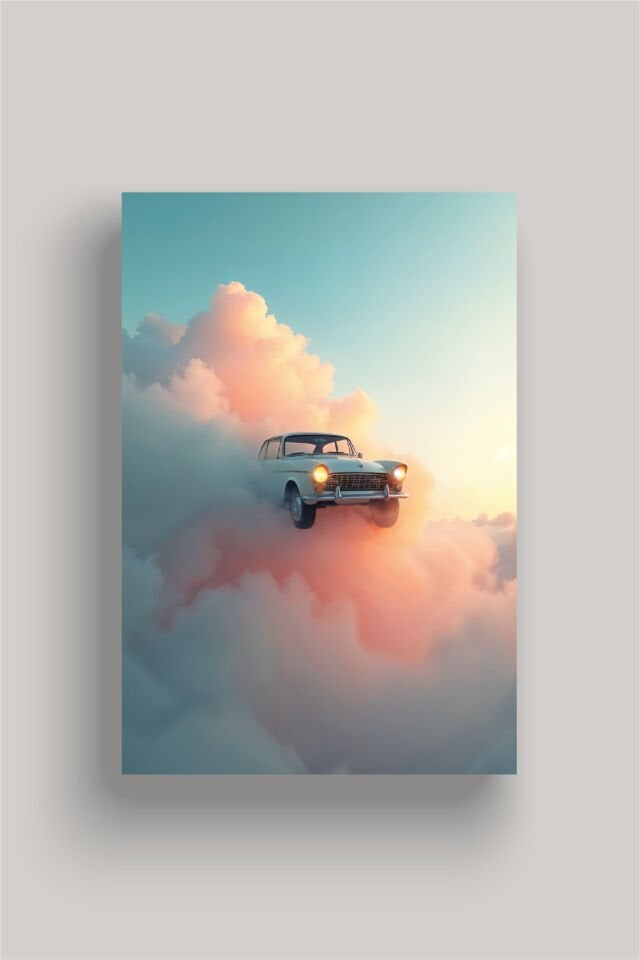 Nostaljik Klasik Otomobil Poster Modelleri - Klasik Seri 4 70x100 cm - Model 4 - 250 gr