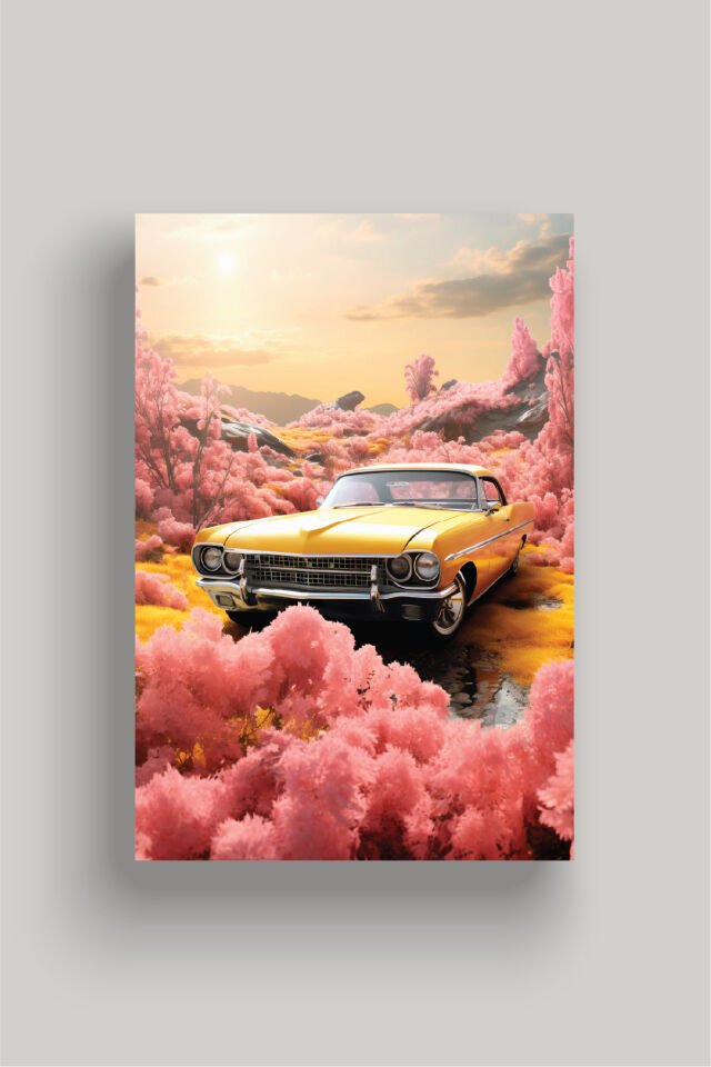 Nostaljik Klasik Otomobil Poster Modelleri - Klasik Seri 4 50x70 cm - Model 3 - 150 gr