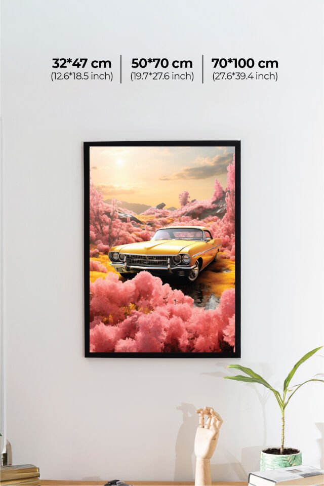 Nostaljik Klasik Otomobil Poster Modelleri - Klasik Seri 4 50x70 cm - Model 3 - 150 gr
