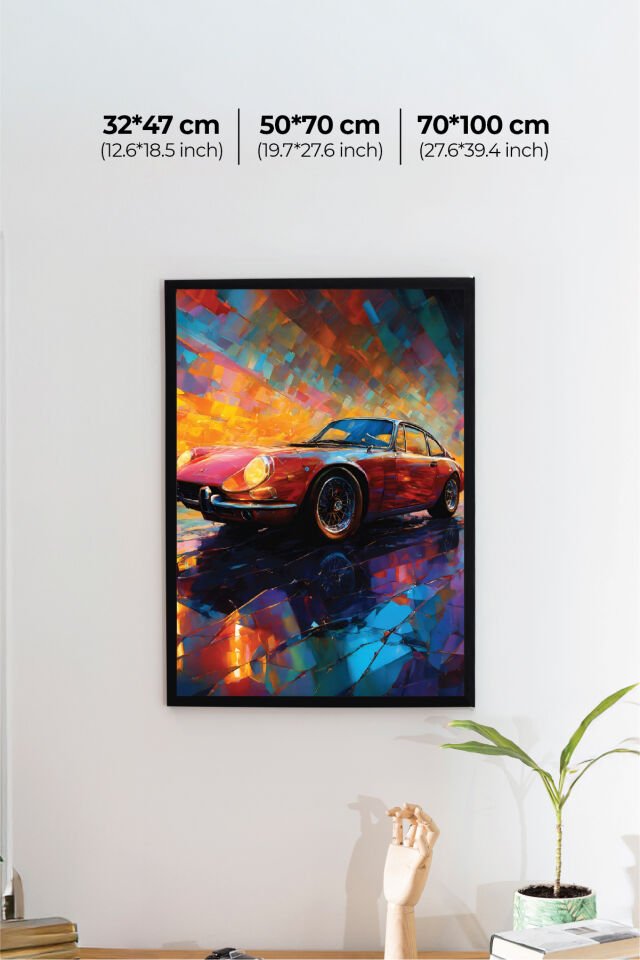 Nostaljik Klasik Otomobil Poster Modelleri - Klasik Seri 4 50x70 cm - Model 4 - 150 gr