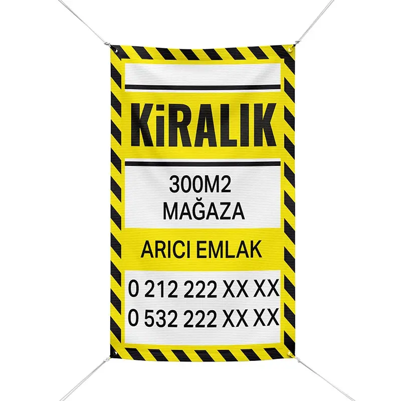 Satılık / Kiralık Afişi | Emlak Branda Afiş Baskı - Giftcrea