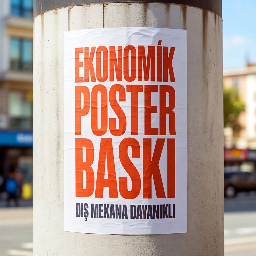 Ekonomik Kağıt Poster | CLP & Durak Citylight Baskı - Giftcrea
