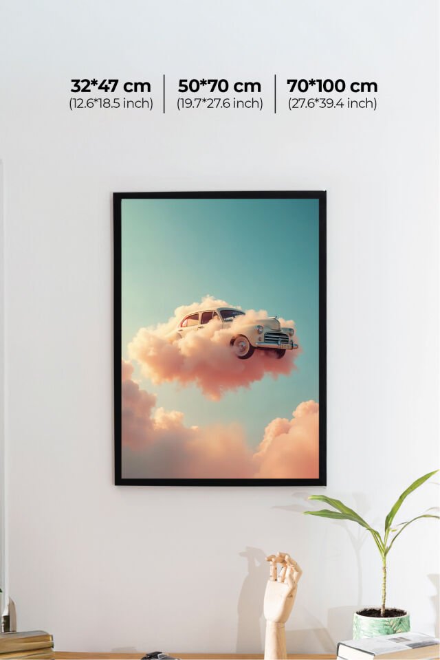 Nostaljik Klasik Otomobil Poster Modelleri - Klasik Seri 4 50x70 cm - Model 2 - 200 gr