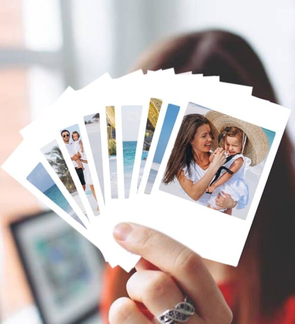 Polaroid Görünümlü Pola Kart Baskı | Nostaljik Fotoğraf Kartları - Giftcrea