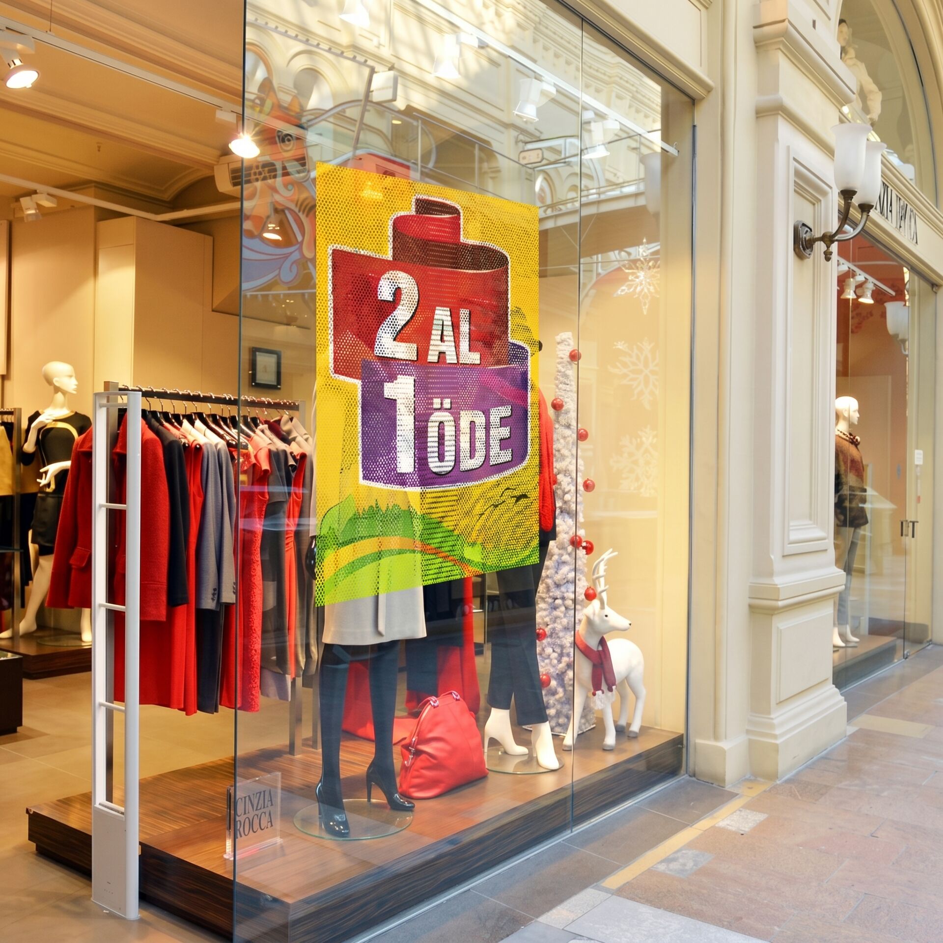 One Way Vision Baskı | Tek Yön Görüş Cam Folyo - Giftcrea