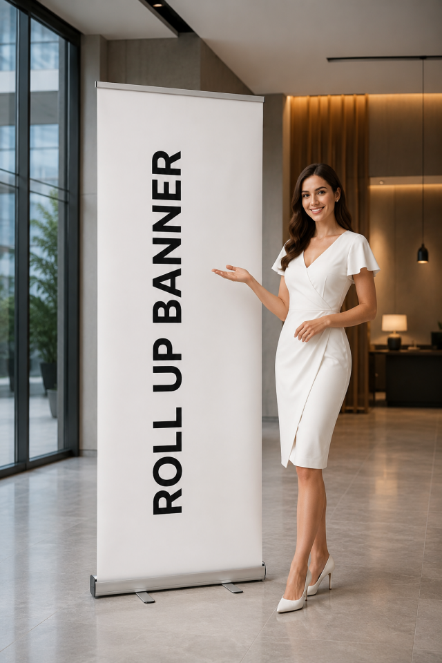 Roll Up Banner 85x200 cm | Profesyonel Tanıtım Bannerı - Giftcrea