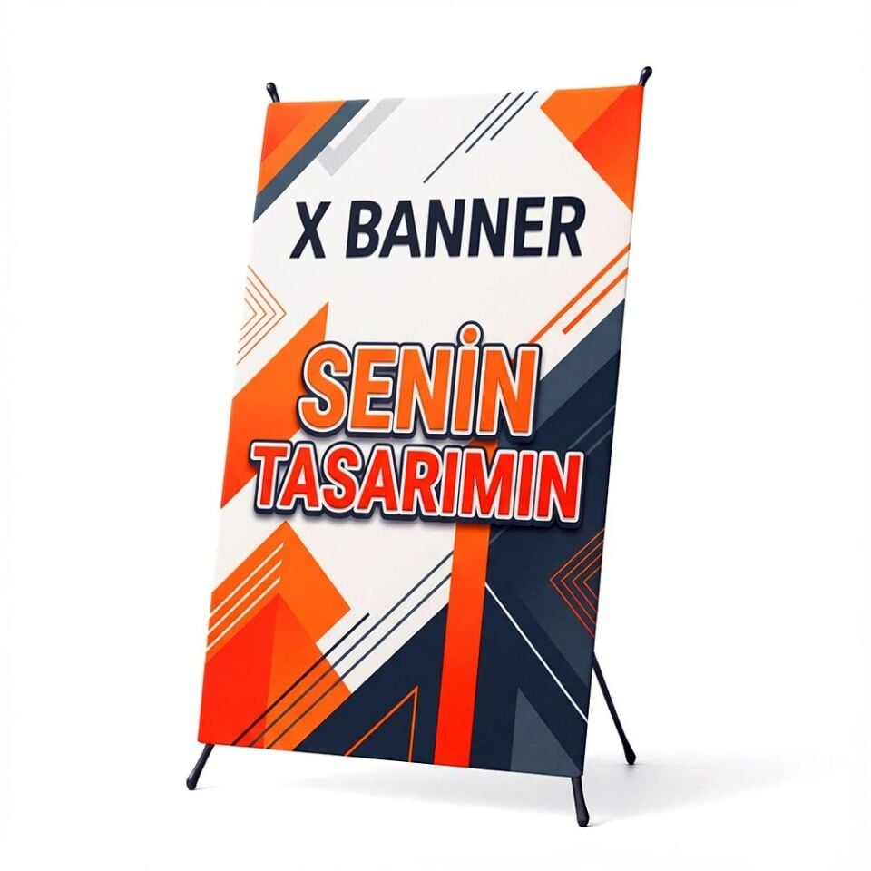 X Banner Baskı | Hafif ve Ekonomik Tanıtım Bannerı - Giftcrea