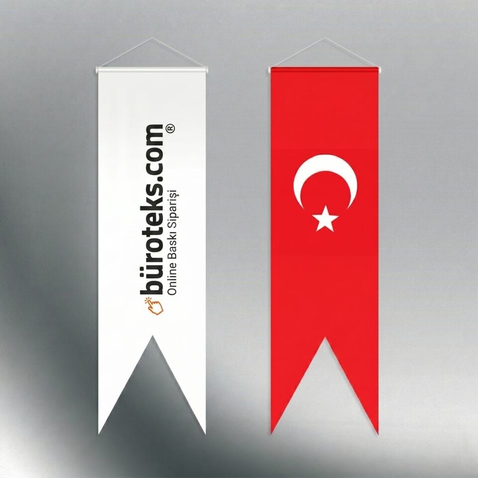 Kırlangıç Bayrak Saten | Kurumsal Flama Baskı - Giftcrea