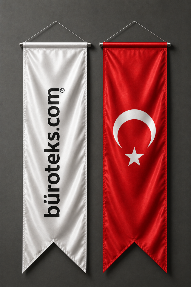 Kırlangıç Bayrak Saten | Kurumsal Flama Baskı - Giftcrea