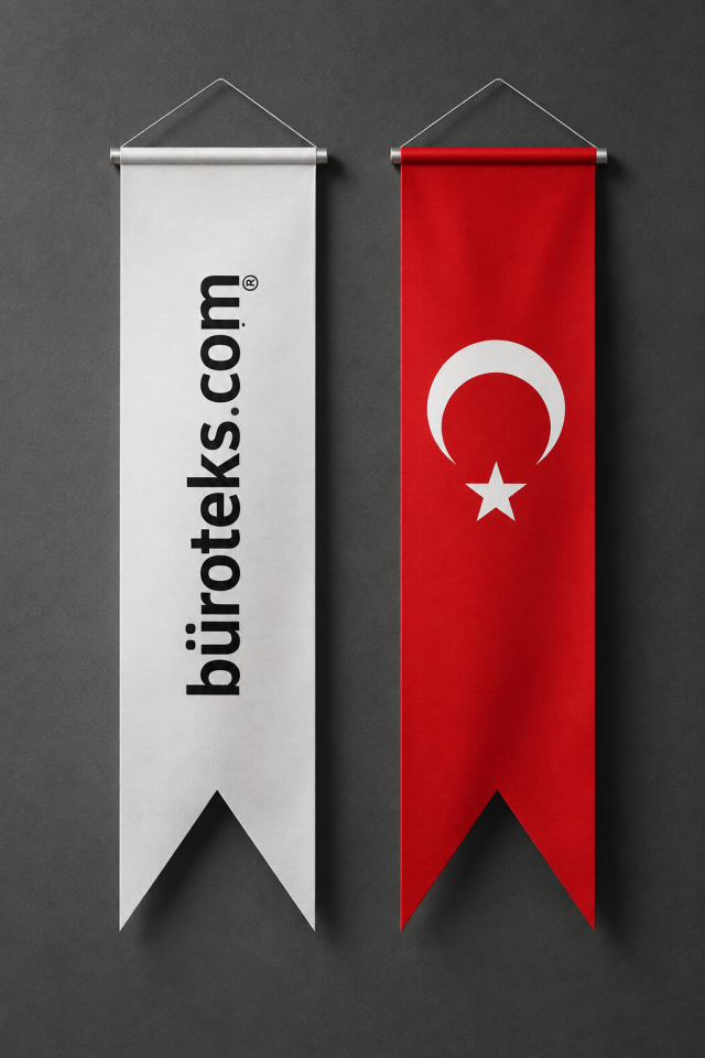 Kırlangıç Bayrak - Vinil Branda Baskı | Dayanıklı Kurumsal Flama - Giftcrea