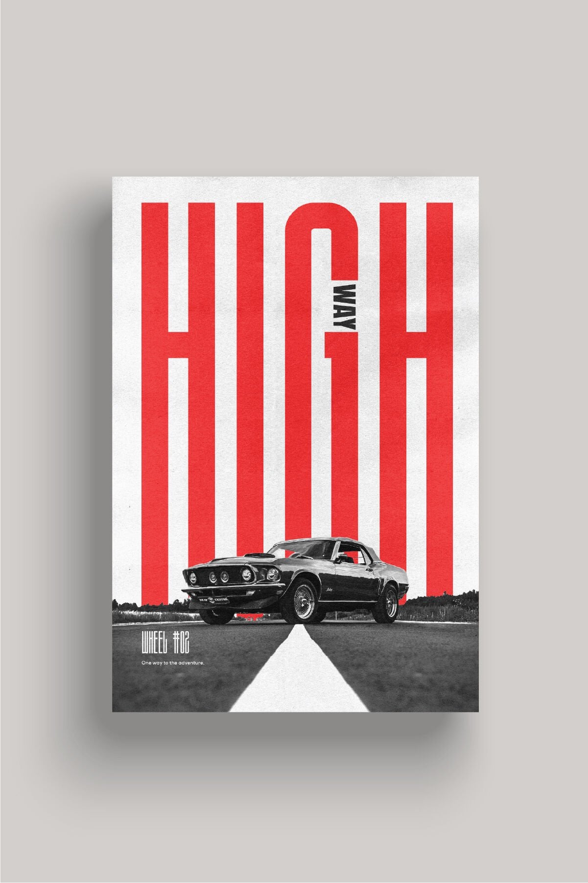 Nostaljik Klasik Otomobil Poster Modelleri - Klasik Seri 5 32x47 cm - Model 1 - 150 gr