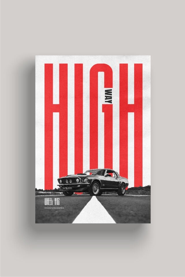 Nostaljik Klasik Otomobil Poster Modelleri - Klasik Seri 5 70x100 cm - Model 4 - 250 gr