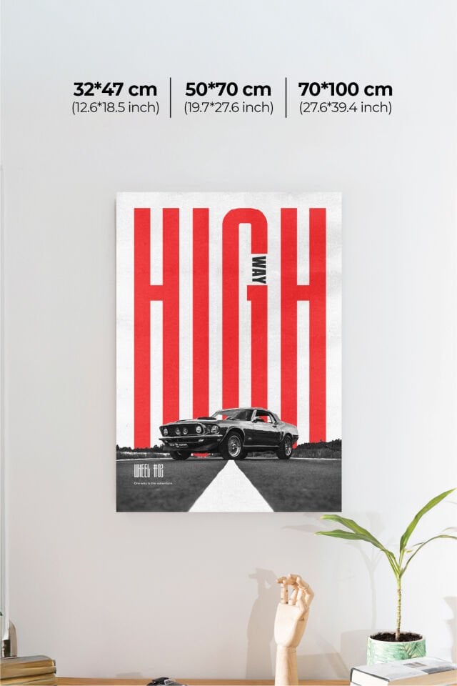 Nostaljik Klasik Otomobil Poster Modelleri - Klasik Seri 5 32x47 cm - Model 1 - 150 gr