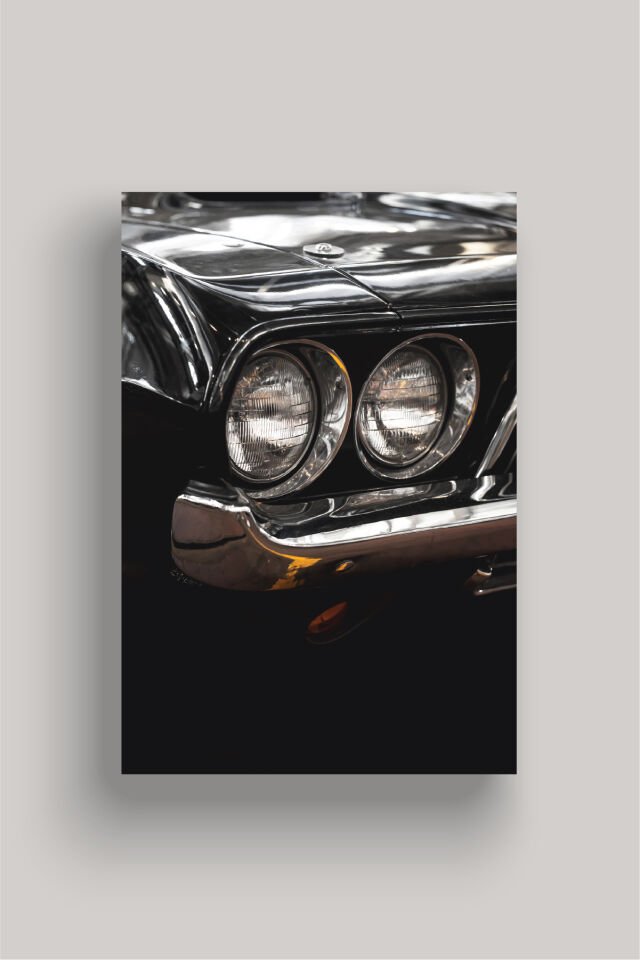Nostaljik Klasik Otomobil Poster Modelleri - Klasik Seri 5 50x70 cm - Model 3 - 150 gr