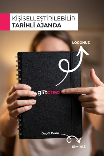 2026 Yılı Özel Termo Deri Gizli Spiralli Ajanda – 320 Sayfa | Kişiye & Kuruma Özel